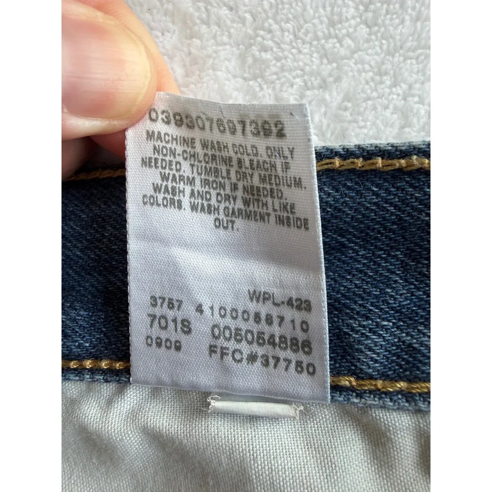 Levis 505 Mens Jeans 34x32 Regular Fit Medium Wash Blue Straight Leg Denim
